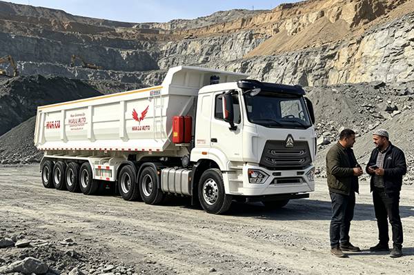 Application of Hualu dump truck trailer in mining operations in Kazakhstan