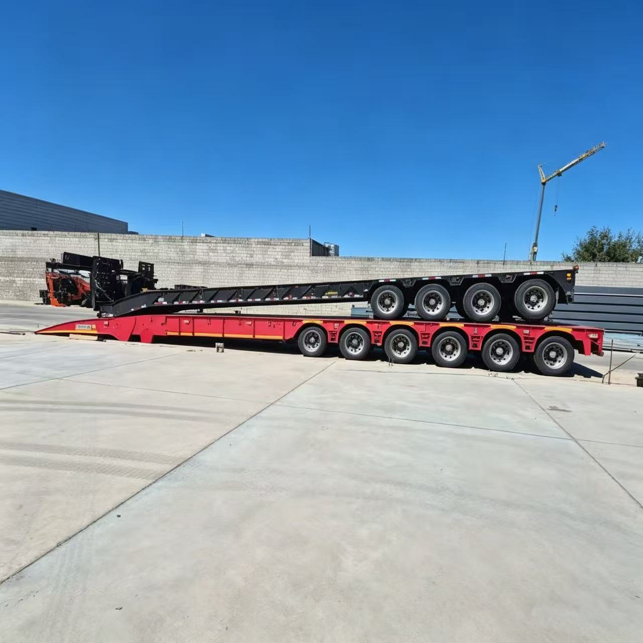 Hualu 6-Axle Hydraulic Folding Gooseneck Lowbed Semi-Trailer – Built for South America High-Altitude Heavy Transport