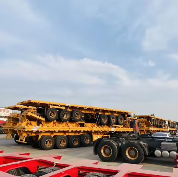 Hualu 3-Axle Flatbed Semi-Trailer – Durable General Cargo Solution for Global Logistics