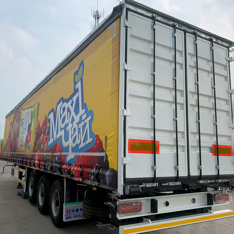 Hualu 3-Axle Curtain Side Semi Trailer – 3‑minute side access, all‑day efficiency in Central Asia