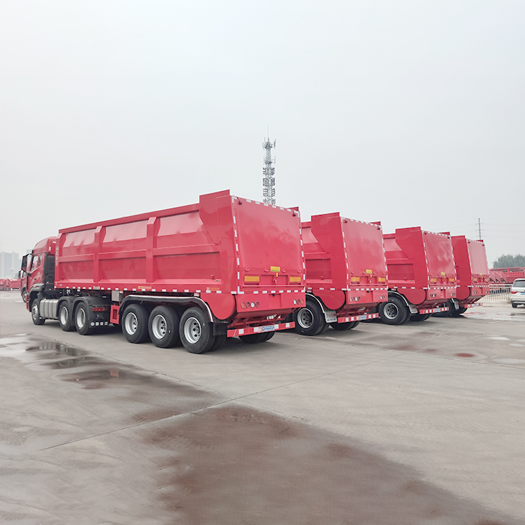 Cut Unloading Time 50%! Hualu 60 Ton 3 Axle Belt Dump Trailer – Boost Your Brazil Project ROI