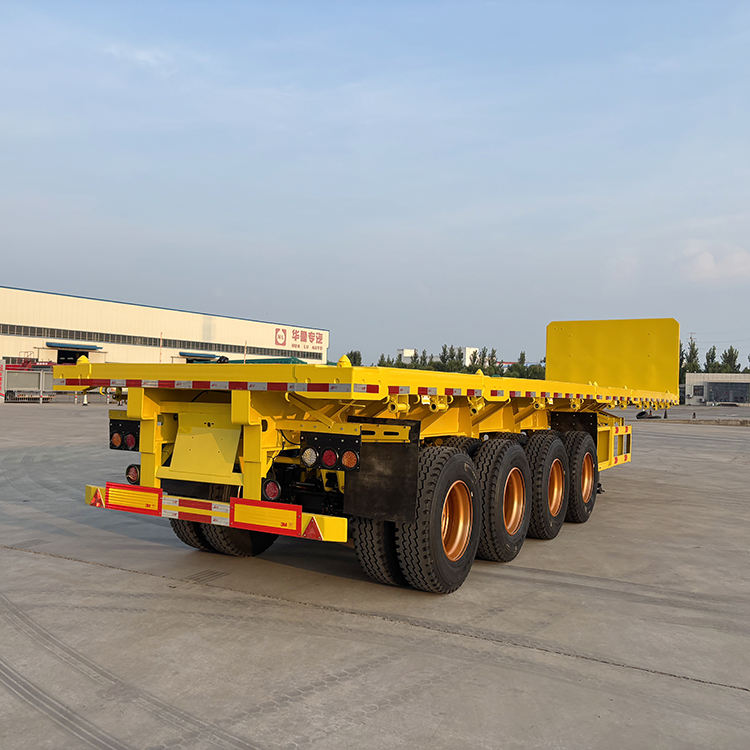 Heavy Load? No Problem. Hualu 4-Axle 80T+ Flatbed Semi Trailer–Conquers the Port of South Africa