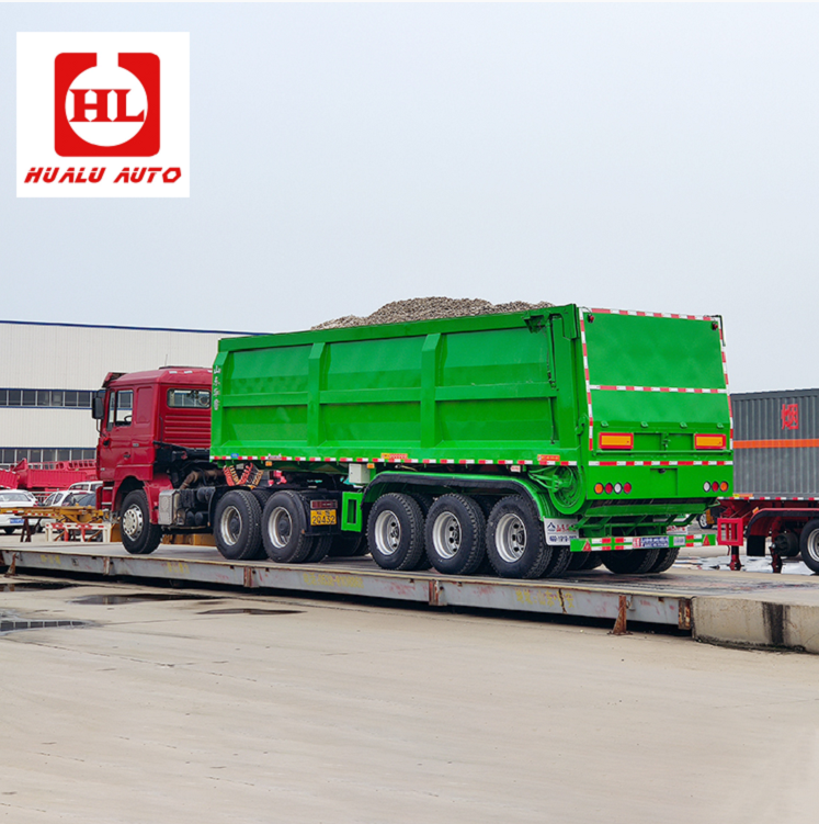 Hualu 3-Axle Belt Dump Semi Trailer – Horizontal Unloading for Ultimate Safety, Low-Center-of-Gravity Stability, and Heavy-Duty Reliability That Outlasts the Toughest Jobs