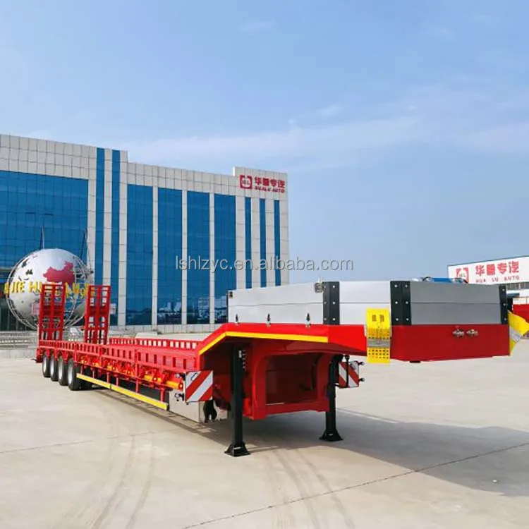 Tired of High Costs Eating Your Margins? Hualu 4-Axle Low Bed Container Semi‑Trailer Has the Answer