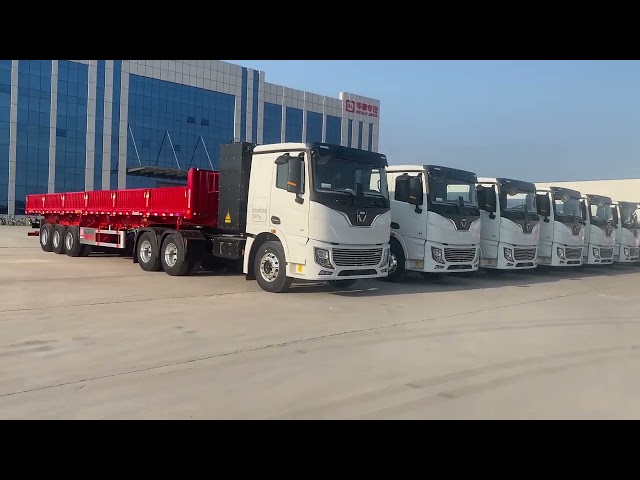 Hualu Side Tipper Trailer — Heavy-Duty Bulk Transport for Mining & Construction