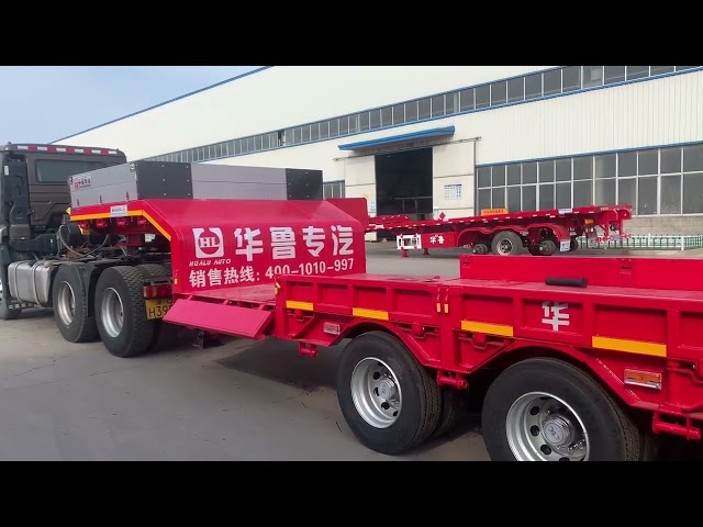 Hualu Lowboy Trailer Stretch Video