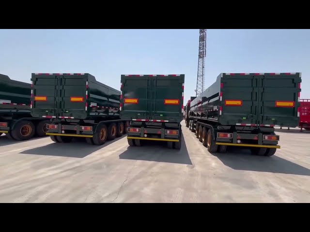 Hualu 4-Axle High-Low End Tipper Semi-Trailer