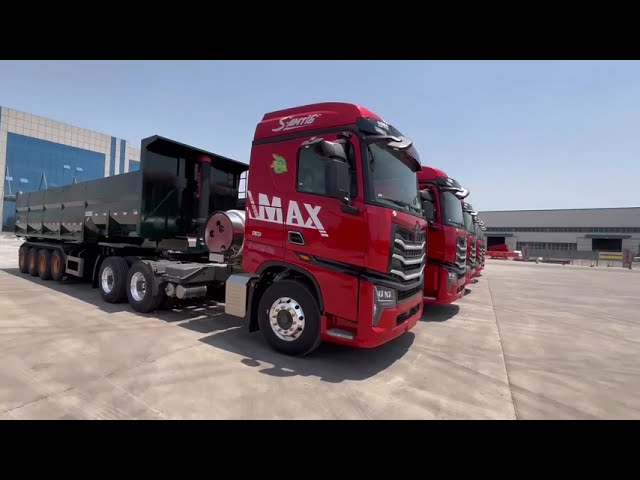 Hualu 4-axle end tipper trailer