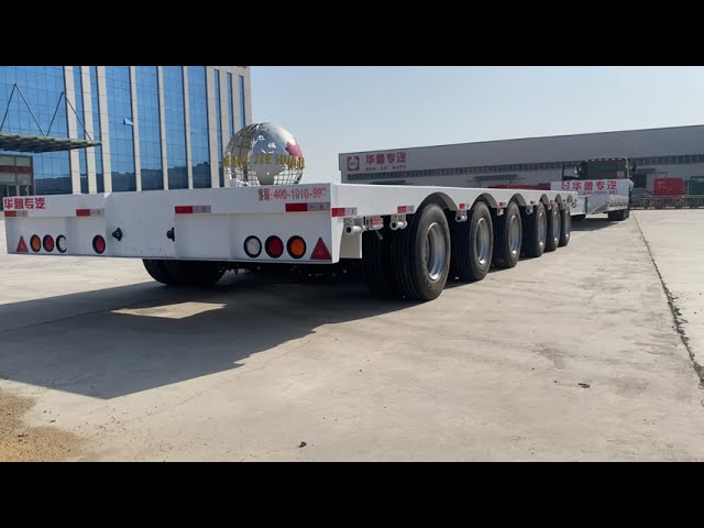 Hualu 6-axle flatbed semi-trailer