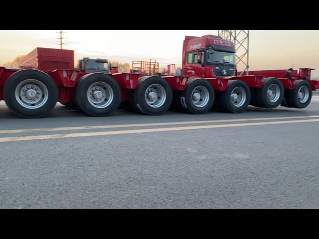 Hualu 9-axle lowboy trailer