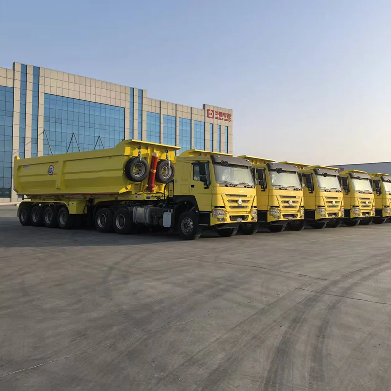 Keep Your Tanzanian Fleet Hauling Harder, Longer – Hualu 4-Axle Rear-Dump Semi-trailer, Engineered for 80+ Ton Ore with 12% Greater Durability