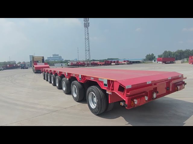 Hualu 8-axle flatbed