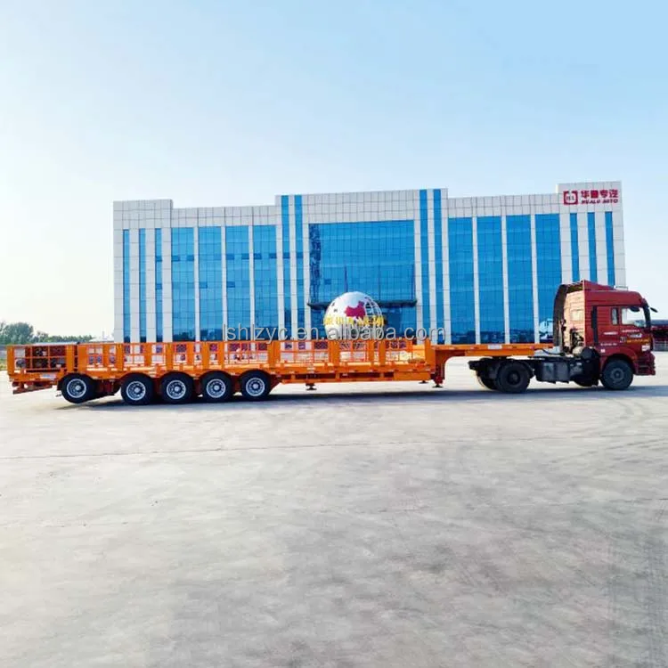 10% More Profit for South African Operators – Hualu 5-Axle Lowbed Semi-Trailer with Cargo-Securing Side Rails & Liftable Air Suspension