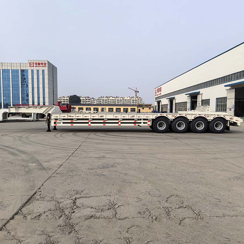 10% Durability Gain Confirmed – Hualu 4‑Axle Lowbed Semi‑Trailer Engineered for Ghana's Heavy Haul Routes