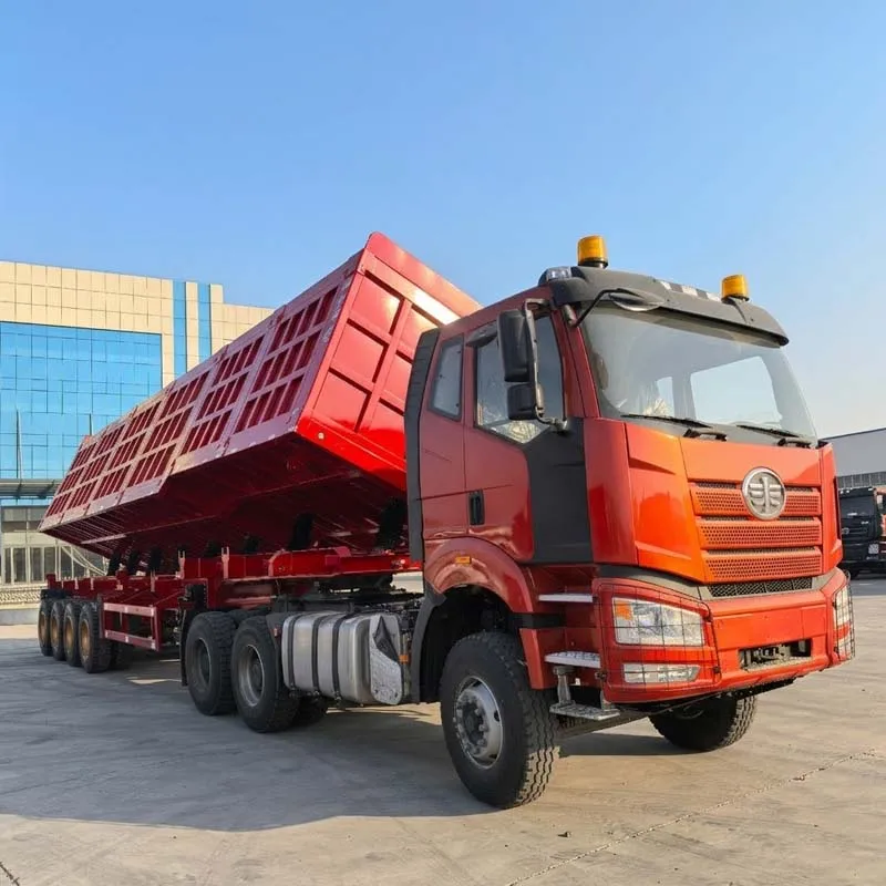 Built for Ghana’s Toughest Jobs – Hualu 120+ton Side Dump Semi Trailer Delivers Unstoppable Performance