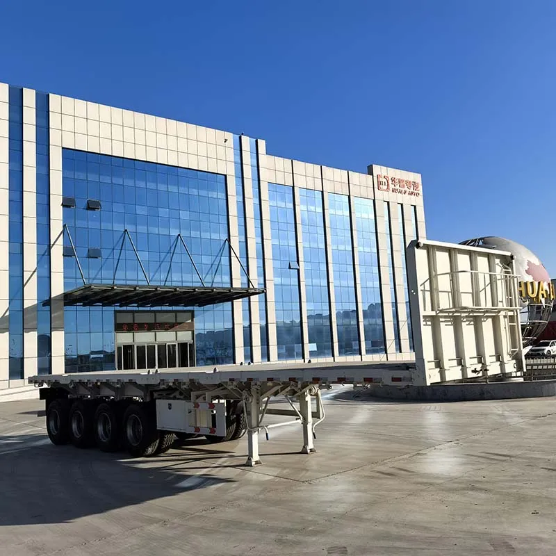 Maximize Every Kilometer in Kenya – Hualu Flatbed Semi-Trailer with Container Locks and Front Wall