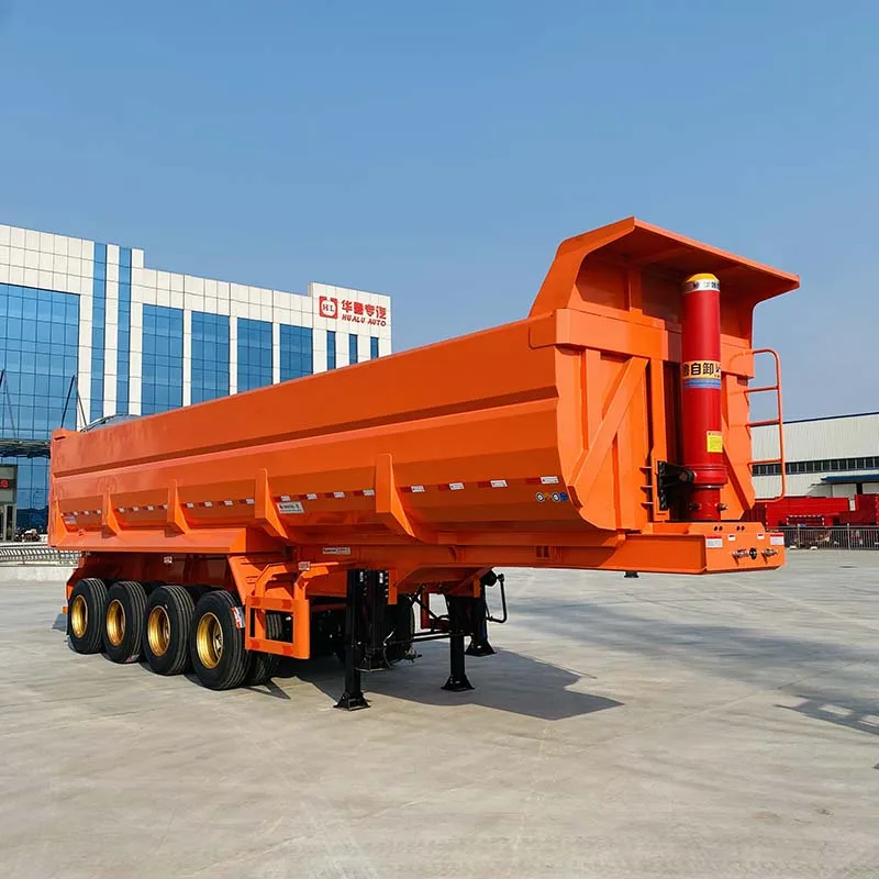  Ghana, Meet Your Dumping Powerhouse: Hualu Rear-Dump Semi-Trailer—Stable Center of Gravity, 10% Faster Unloading